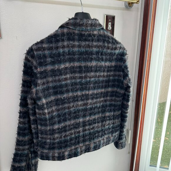 JOHN VARVATOS 'Baxter' Wool Plaid Trucker Jacket MSRP$$1298 - Picture 10 of 10